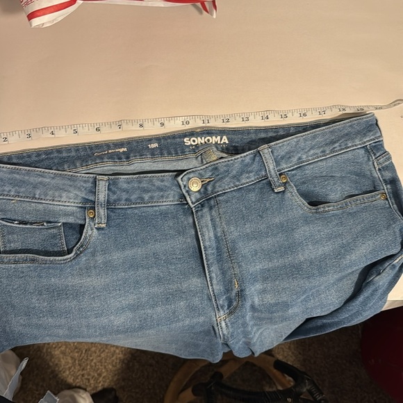 Sonoma jeans curvy straight 18 R light wash - Picture 9 of 10